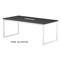ニシキ工業 QBミーティングテーブル 幅1800×奥行750 マットグレイ×ホワイトワイヤリングBOX付 QBH1875WMG 1台 【メーカー直送/車上渡し】(お客様組立)