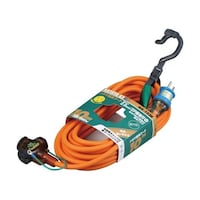 ハタヤリミテッド 2P接地付延長コード 10m オレンジ NX103K