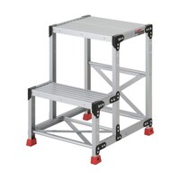 アズワン 作業用踏台 アルミ製・高強度タイプ 2段 TSF257