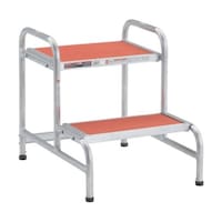 アズワン 作業用踏台 アルミ製 アジャスター付 高さ0.45m 2段 AFA2