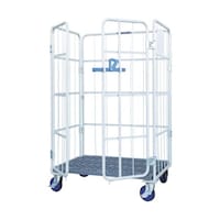 ワコーパレット カーゴプレスタ観音扉付950×800×1700床プラ ベージュ色 WKP9580KT