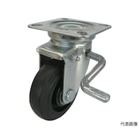 アズワン プレス製ナイロンホイールゴムキャスター 自在ストッパー付Φ100 TYNRJB100A