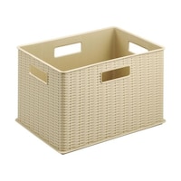 アズワン ラタン調ボックス ライトブラウン RTB1LBR