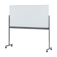アズワン 片面移動ボード スチール製ホワイトボード 白 900X1800 MG402