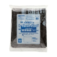 ワタナベ工業 トイレットバック 排泄物処理袋 黒 1袋(10枚入) TB64
