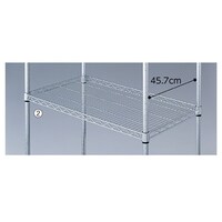 店研創意(ストア・エキスプレス) ワイヤーラック スチール棚 D45cmタイプ W90.7cm 616482