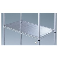 店研創意(ストア・エキスプレス) ワイヤーラックスチール棚用透明シート D45.7cm用 W90.7cm用 616562