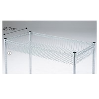 店研創意(ストア・エキスプレス) ワイヤーラックスチールカゴ棚 D45cmタイプ W60.9cm 6175241