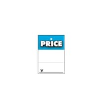 店研創意(ストア・エキスプレス) さげ札 立体PRICE(糸付き) ブルー 1セット(500枚入) 6123982