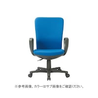 AICO チェア ミドルバックサークル肘タイプ ブルー 布張り OA1255CJ(FG3)BU
