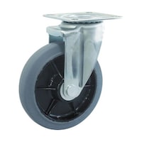 アズワン TYSシリーズ 自在 グレーゴム車150mm TYS150G