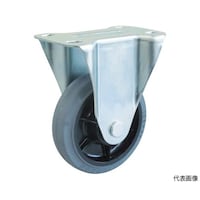 アズワン TYSシリーズ 固定 グレーゴム車100mm TYSK100G