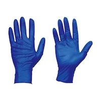 アズワン 使い捨て天然ゴム手袋TGセーフ 0.12 粉無青S 100枚 TGNL12BS