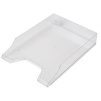 伊藤忠リーテイル レタートレー(A4タテ) 透明クリア 1ケース(2個×16袋入) QTCL727