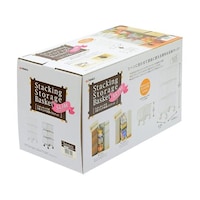 高儀 TAKAGIスタッキング式3段マルチ収納バスケット スリムブラウン 4007409