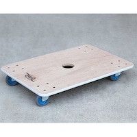 ワコーパレット 合板台車 ループバンパー 900×600×111 EVA906075