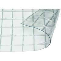 ハイロジック ビニールカーテン 厚み0.55×幅4000×高さ4000 透明/糸入り/防炎 HE6000FCW17