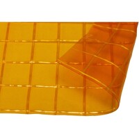 ハイロジック ビニールカーテン 厚み0.55×幅6000×高さ4000 黄色/糸入り/防炎・防虫 HE6000FYW18