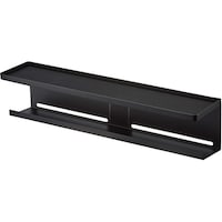 山崎実業 テレビ裏収納ラック スマート ブラック 4484
