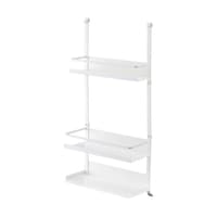 山崎実業 レンジフード調味料ラック プレート 3段 ホワイト 4838