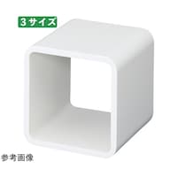 店研創意(ストア・エキスプレス) ディスプレイキューブ ホワイト 40cm角 61798783
