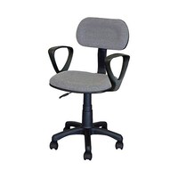 ナカバヤシ ワークチェアー(グレー/肘付) EA956XB3