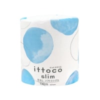 イトマン イットコ芯なしスリム トイレットペーパー 130mシングル 1ロール個包装×48個入 10130039