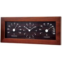 エンペックス フォレ温湿クロック ダークブラウン TQ4732