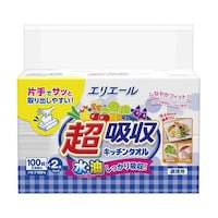 大王製紙 エリエール超吸収キッチンタオル シートタイプ100組(200枚)/2個パック×20パック入 21001162