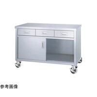 シンコー ステンレス作業台(片面扉・引出し付)EDPU100シリーズ W900×D600×H800mm ED9060PU100