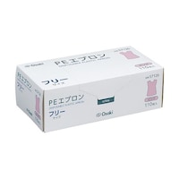 オオサキメディカル PEエプロン 袖なし フリー ピンク 1箱(110枚入) 69824487
