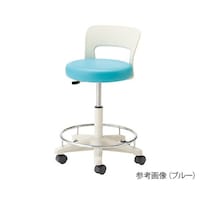 東洋事務器工業 メディカルソフトスツール ハイタイプ・背付き・リング付 510×670mm ブルー CA16RLZ