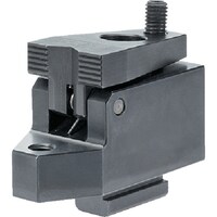 HALDER HALDER ダウンホールドクランプ レバー無し、台付 V溝付口金 23210.0552 1個