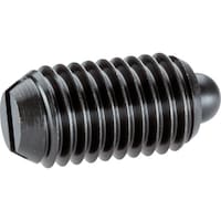 HALDER HALDER スプリングプランジャ スラストピン、スロット付インチ快削鋼 ボール径0.093 2B020.0040 1個