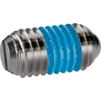 HALDER HALDER スプリングプランジャ ボール、スロット付 インチ SUS ピン/ボール径3/32 2B050.0370 1個