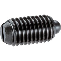 HALDER HALDER スプリングプランジャ スラストピン、スロット付インチ快削鋼 ボール径0.046 2B020.0033 1個