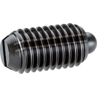 HALDER HALDER スプリングプランジャ スラストピン、スロット付 快削鋼 外径M6×14 22050.0306 1個