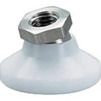 HALDER HALDER レべリングパッド ステンレス鋼 ボール部 POM、白 22590.0124 1個