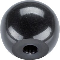 HALDER HALDER ボールノブ DIN 319 テーパー穴付 形状M 黒 24560.0220 1個