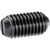 HALDER HALDER スプリングプランジャ ボール、スロット付 インチ 快削鋼 ピン/ボール径5/32 2B050.0046 1個