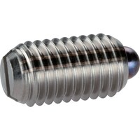 HALDER HALDER スプリングプランジャ スラストピン、スロット付インチ快削鋼 ボール径0.093 2B020.0170 1個