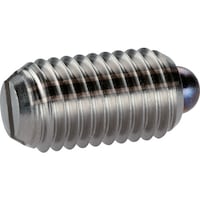 HALDER HALDER スプリングプランジャ スラストピン、スロット付インチ快削鋼 ボール径0.07 2B020.0168 1個