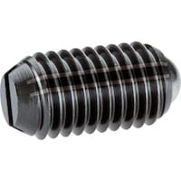 HALDER HALDER スプリングプランジャ ボール、スロット付 インチ 快削鋼 ピン/ボール径9/32 2B050.0080 1個