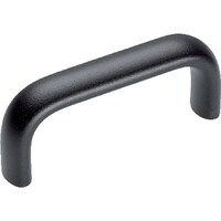 HALDER HALDER アーチ形グリップ アルミニウム、黒 24300.0380 1個