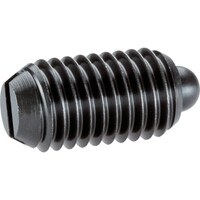 HALDER HALDER スプリングプランジャ スラストピン、スロット付 快削鋼 外径M8×16 22050.0108 1個