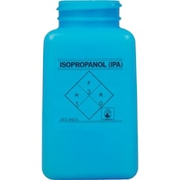 DESCO DESCO 静電気拡散性ボトル ボトルのみ 青 HDPE 180cc 「IPA」の印刷 35266 1個