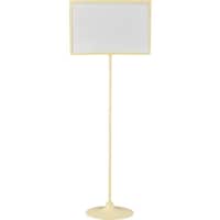 日本緑十字社 緑十字 サインスタンド アイボリー 両面白無地 S7000 高さ1220mm スチール製 333140 1台