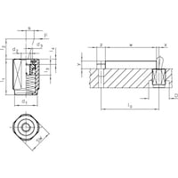 HALDER HALDER 揺動パッド 硬質合金インサート セレーションオネジ付 22730.0383 1個