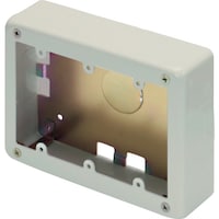 マサル工業 マサル メタルモール付属品 3個用スイッチボックス 浅型 ミルキーホワイト AB5133 1個