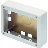 マサル工業 マサル メタルモール付属品 3個用スイッチボックス 浅型 ホワイト AB5132 1個